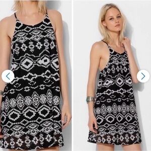 ANTHROPOLOGIE Staring at Stars Dress Black Strappy Racer
Back